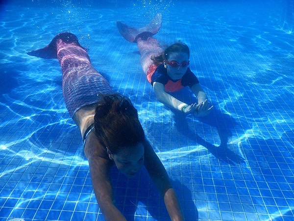 Meerjungfrauenflosse zum Schwimmen kaufen Kinder Damen